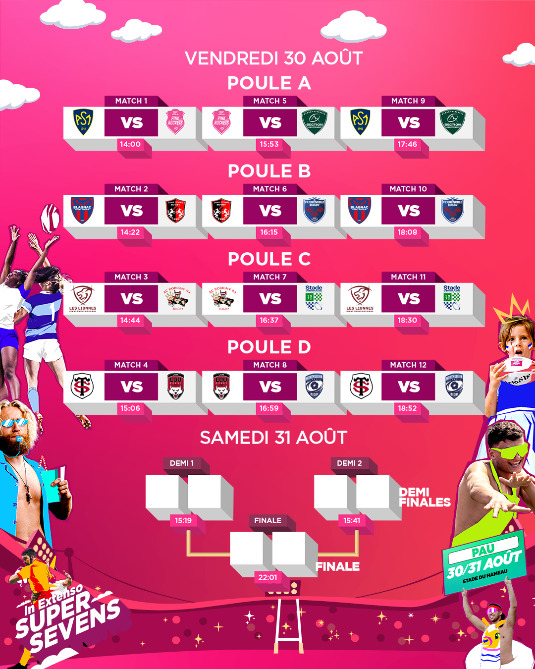 Bracket Supersevens féminin 24/25